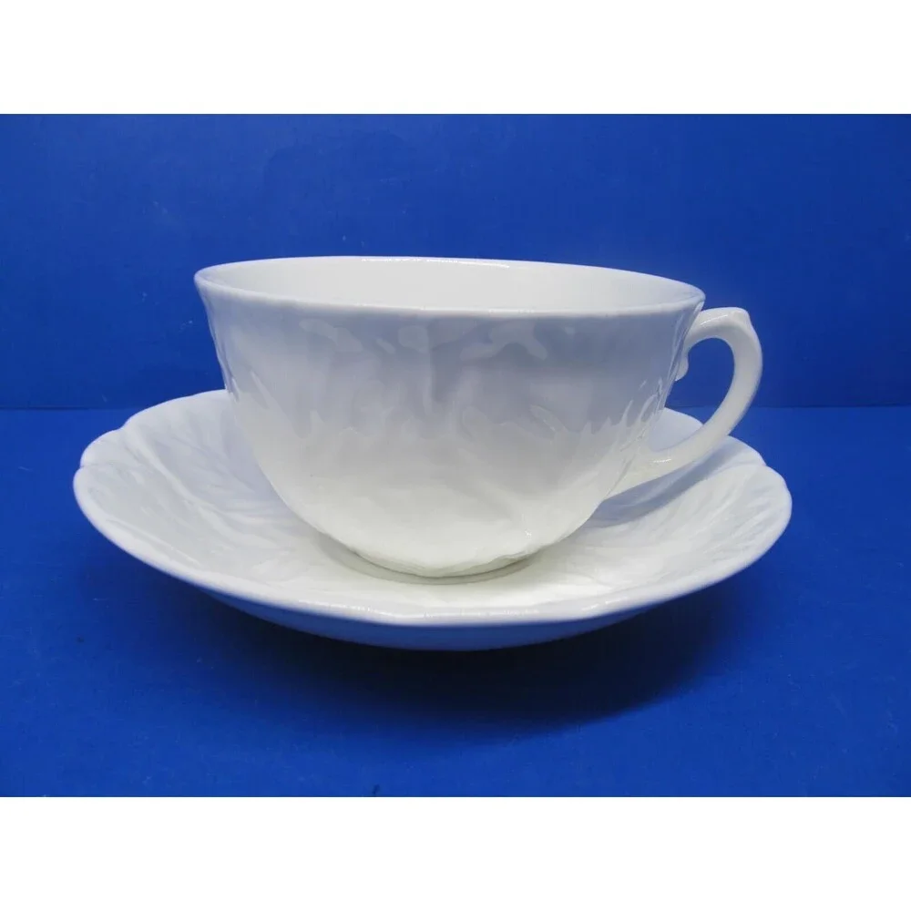 Wedgwood Countryware White Cup And Saucer VGC